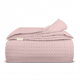 Покрывало 160х230 Sakura Waffle Weave Cosas розовый