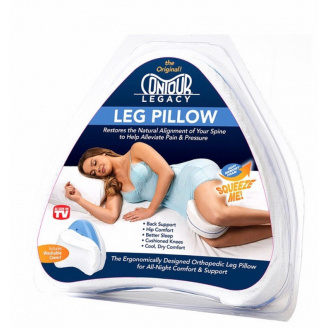 Подушка ортопедическая для ног CONTOUR LEG PILLOW Голубая (1999)