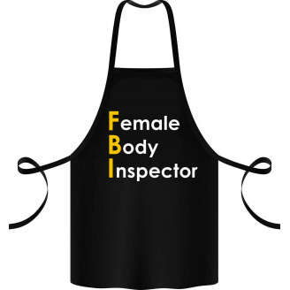 Фартук с принтом Арбуз Female Body Inspector 68 см Черный