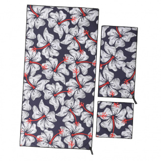 Комплект полотенец спортивных Flower Beach Towel T-PBT FDSO 3 шт Фиолетово-белый 33508379