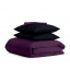 Семейный комплект Cosas VIOLET SATIN CS7 2х160х220 см Черный/Фиолетовый Гуляйполе