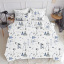 Семейный комплект постельного белья Dream White Wigwam Cosas Голубой 2х160х220 см Черкассы