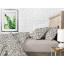 Двуспальный комплект на резинке Cosas BEIGE FLOWERS CS1 Ранфорс 180х220 см Бежевый Курінь
