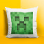 Подушка декоративная с принтом "Minecraft. Игра Minecraft. Майнкрафт" Push IT Белый Кавун П000743 Токмак