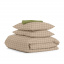 Полуторная постель с простыней на резинке Beige Geometry CS4 Cosas Бежевый 160х220 см Івано-Франківськ