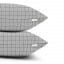 Двуспальная постель с простыней на резинке GREY GEOMETRY CS7 Cosas серый 180х220 см Ромны