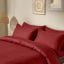 Семейный комплект постельного белья сатин BURGUNDY Cosas Красный 2х160х220 см Шепетовка