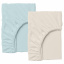 Набор простыни на резинке Cosas BEIGE/BLUE Ранфорс 160х200х20 см 2 шт. Петрове
