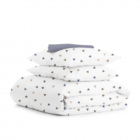 Полуторная постель с простыней на резинке Delta CS6 Cosas Белый 160х220 см