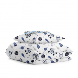 Подростковое постельное белье WHITE SPACE Cosas Голубой 155х215 см