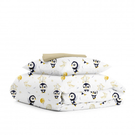 Подростковое постельное белье PENGUINS CS1 Cosas Белый 155х215 см