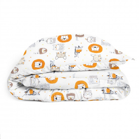 Детский пододеяльник Cosas LEO & GIRAFFE Ранфорс 110х140 см Терракотовый