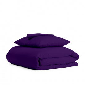 Подростковая постель с простыней на резинке Dark Plum CS1 Cosas Фиолетовый 160х220 см