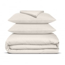 Двуспальное постельное белье сатин ALMOND Cosas Кремовый 180х220 см