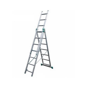 Сходи універсальні з трьох частин ITOSS 7607 від 3x7 до 3х15 ступенів