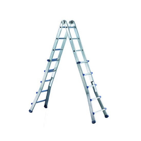 Телескопическая лестница SVELT SCALISSIMA PLUS от 8+8 до 12+12 ступеней + сумка для инструмента SVELTBAG