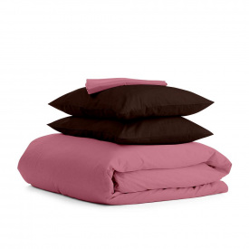 Полуторное постельное белье Rose CS7 Cosas Шоколад 160х220 см