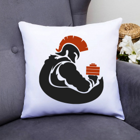 Подушка декоративная с принтом "Crossfit 8" Push IT Белый Кавун П000650