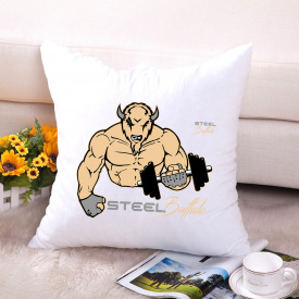 Подушка декоративная с принтом "Steel Buffalo" Push IT Белый Кавун П000597