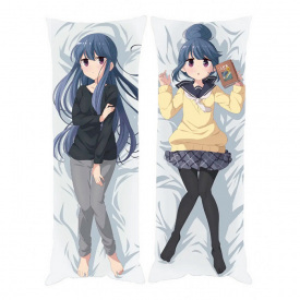 Подушка обнимашка дакимакура Рин Сима Лагерь на свежем воздухе v2 120x40см (22090) Bioworld