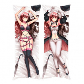 Подушка обнимашка дакимакура Неополитан Красный, Белый, Черный, Желтый v2 120x40см (22084) Bioworld