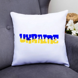 Подушка декоративная с принтом "Ukraine" Push IT Белый Кавун П000525