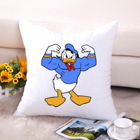 Подушка декоративная с принтом "Дональд Дак силач" Push IT Белый Кавун П000615