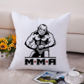 Подушка декоративная с принтом "MMA Силач" Push IT Белый Кавун П000669