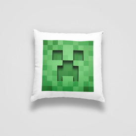 Подушка декоративная с принтом "Minecraft. Игра Minecraft. Майнкрафт" Push IT Белый Кавун П000743