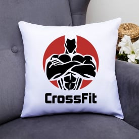 Подушка декоративная с принтом "Crossfit 4" Push IT Белый Кавун П000643