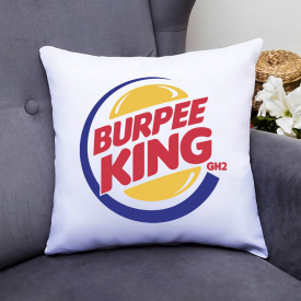 Подушка декоративная с принтом "Burpee King" Push IT Белый Кавун П000644