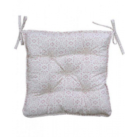 Подушка на стул Прованс Bella витраж 40х40 см Бежевый/розовый (1108)