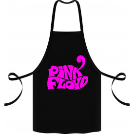 Фартук с принтом Арбуз Pink floyd 68 см Черный