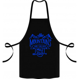 Фартук с принтом Арбуз Mountains 68 см Черный