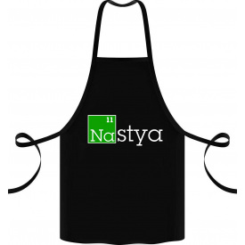 Фартук с принтом Арбуз Nastya 68 см Черный