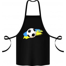 Фартук с принтом Арбуз Футбольный мяч 68 см Черный