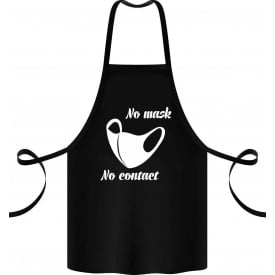 Фартук с принтом Арбуз No mask No contact 68 см Черный