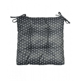 Подушка для стула Прованс Macao горох 40х40 см Серый/белый (1170)