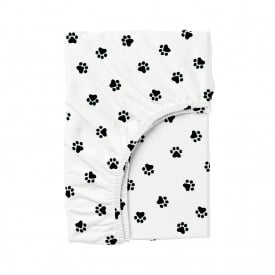 Простынь на резинке Cosas PAWS Ранфорс 90х200х20 см Белый