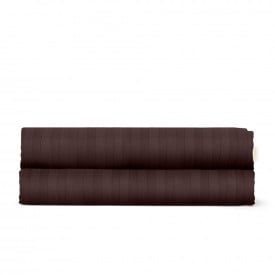 Простыня полуторная сатин 155х240 см WALNUT Cosas Шоколад