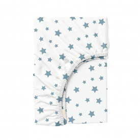Простыня на резинке 90х200 см BLUE STARS Cosas