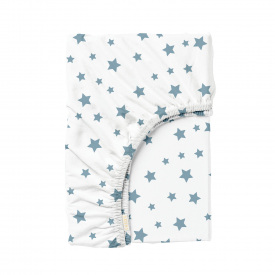 Простыня на резинке 180х200 см BLUE STARS Cosas