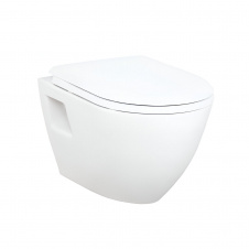 Унитаз подвесной Creavit Terra TP325 крышка Tefen с сиденьем Duroplast, с механизмом Soft-close, белый