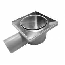 Душевой трап MESA Teknik Drainer 100х100 КликКлак горизонтальный серый 1/20 (00000018437)