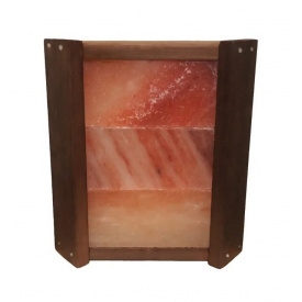 Ограждение светильника с гималайской солью для бани и сауны PRO ТЕРМО 350х280 мм 3 плитки