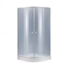 Душевая кабина Lidz Latwa SC90x90.SAT.LOW.GR стекло тонированное 4мм + поддон Lidz Kapielka ST90x90х15