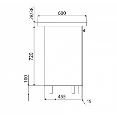 Тумба-мойка с врезной мойкой МДФ 900 МАКСИ МЕБЕЛЬ Дуб сонома/Белый (5103458) Полтава