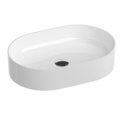 Умывальник накладной Ravak Ceramic 550 O Slim 55х37см овальный белый Балаклія