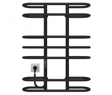 Полотенцесушитель электрический Британика П7 600х800 Deffi Черный JD03 (C.BR.80.60.7.E.B.L.1)