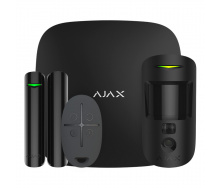 Комплект беспроводной сигнализации Ajax StarterKit Cam Plus (8EU) UA black с фотоверификацией тревог и поддержкой LTE